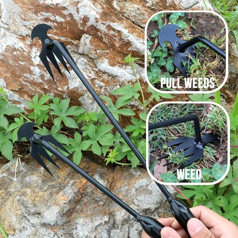 Gardening Tools Hoe - 2 in 1 Garden Rake Manual