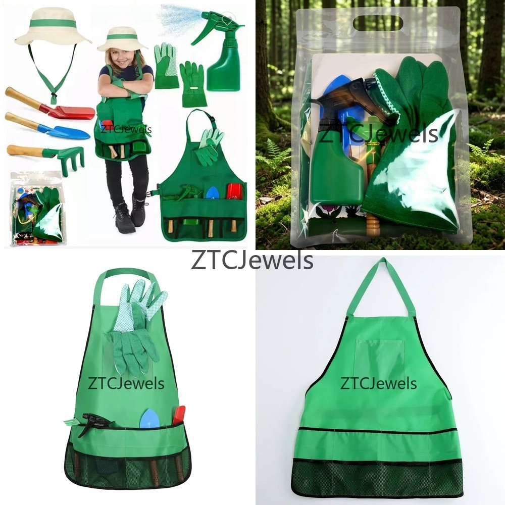 Gardening Tools Girls - Kids Garden Apron Tool Set with