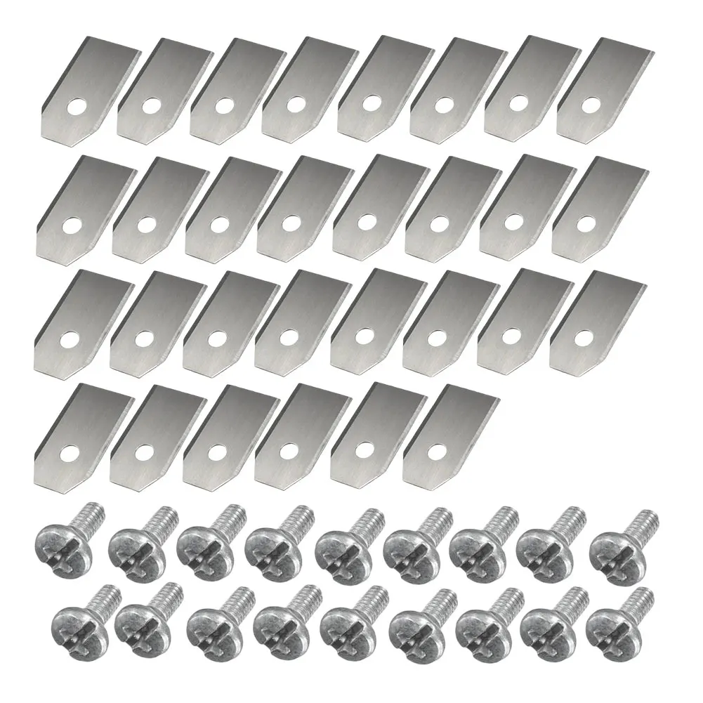 Gardening Tools Grass Cutter - 18/30PCS Lawn Mower Cutting Blades Set