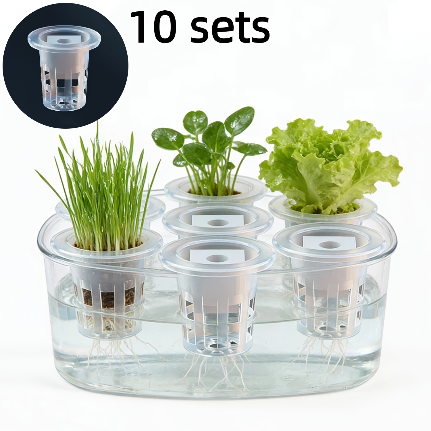 Hydroponic System - 10Pcs Hydroponic Seedling Basket With Planting