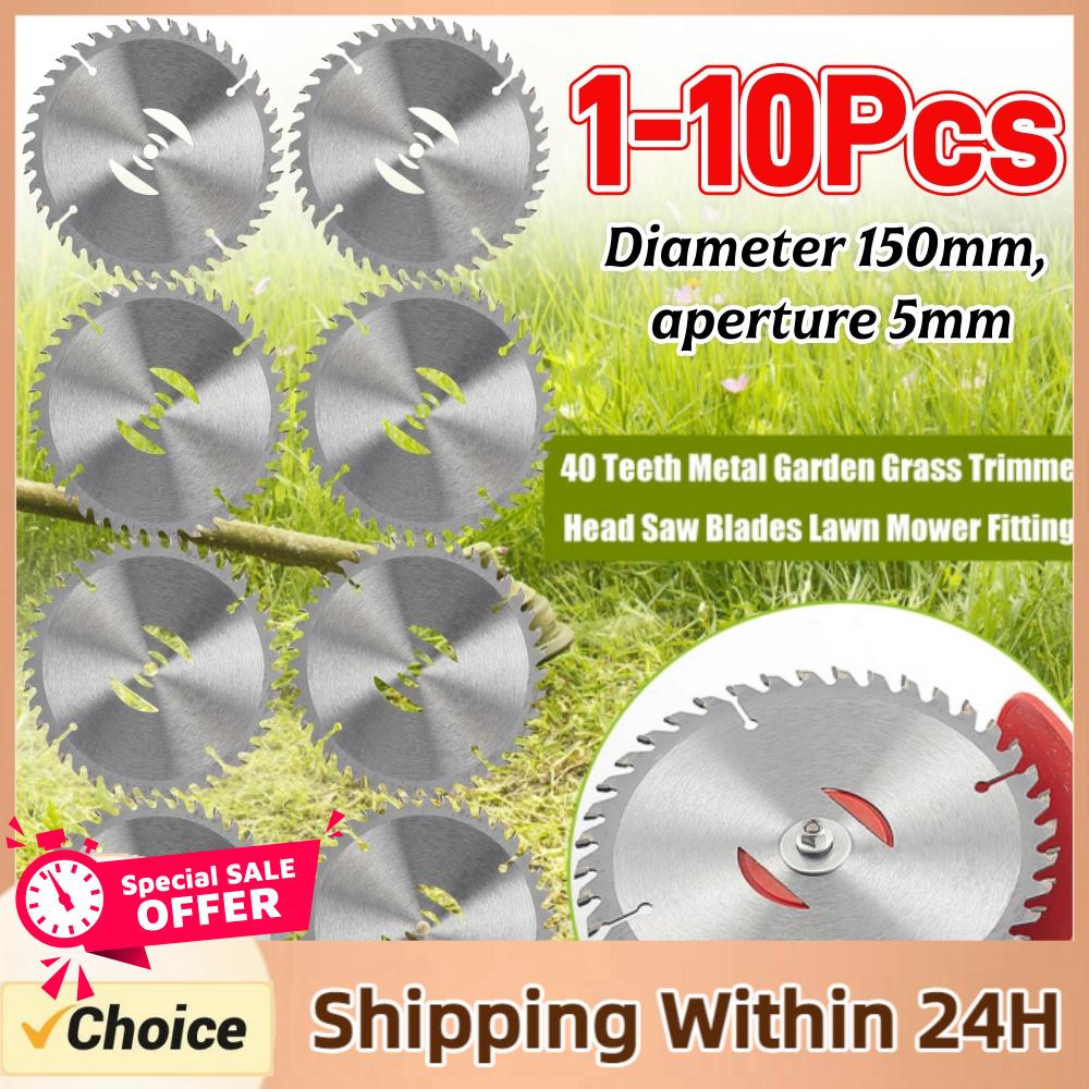 Gardening Tools Grass Cutter - 1-10PCS Grass Trimmer Replaceable Blade 150mm