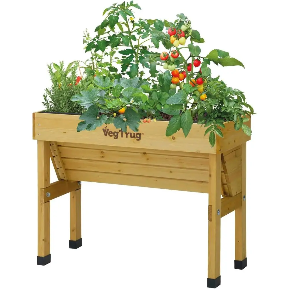 Vertical Wall Planter - Natural Small 1m Wall-Mounted Garden Bed