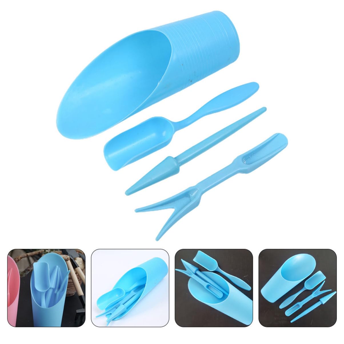 4pcs/set, Plastic Durable Buck - Gardening Tools Hoe ulasan dan harga