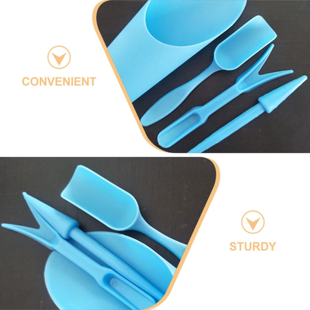 4pcs/set, Plastic Durable Buck - Gardening Tools Hoe ulasan dan harga