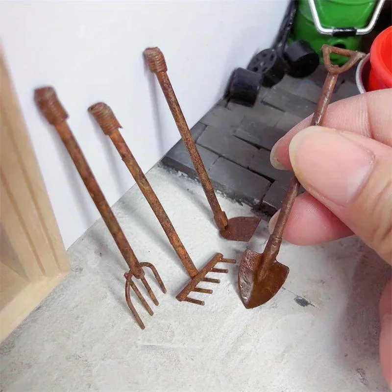 4Pcs/Pack Miniature Garden Too - Gardening Tools Toys ulasan dan harga