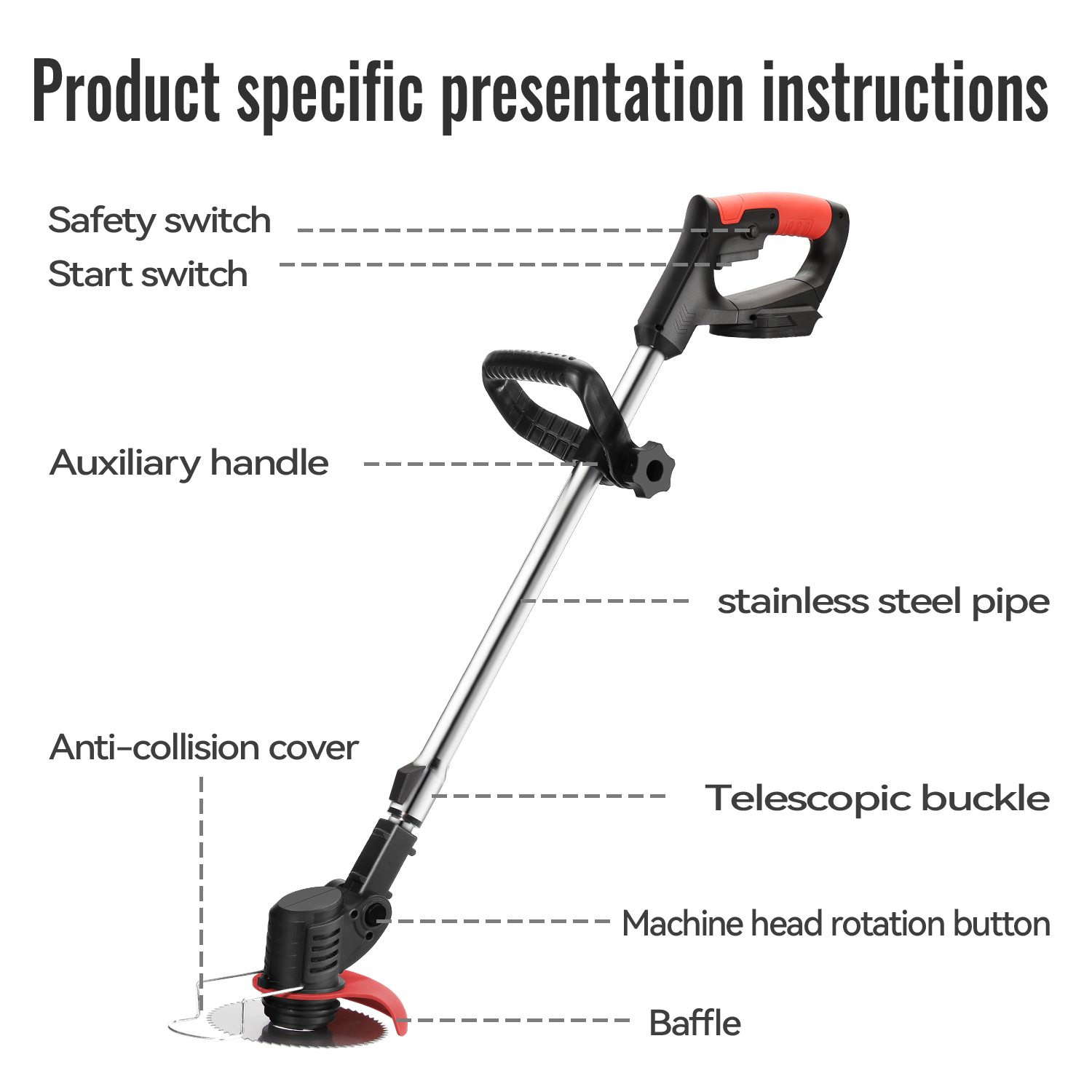 Lithium Electric Grass Trimmer - Gardening Tools Grass Cutter ulasan dan harga