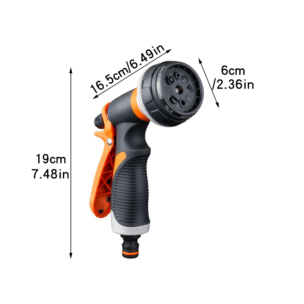 8 Pattern Garden Water Gun Hos - Gardening Tools Types ulasan dan harga