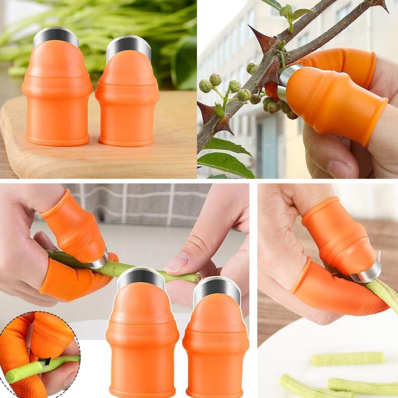 6pcs Finger Protector Silicone - Harvest Knife Garden ulasan dan harga