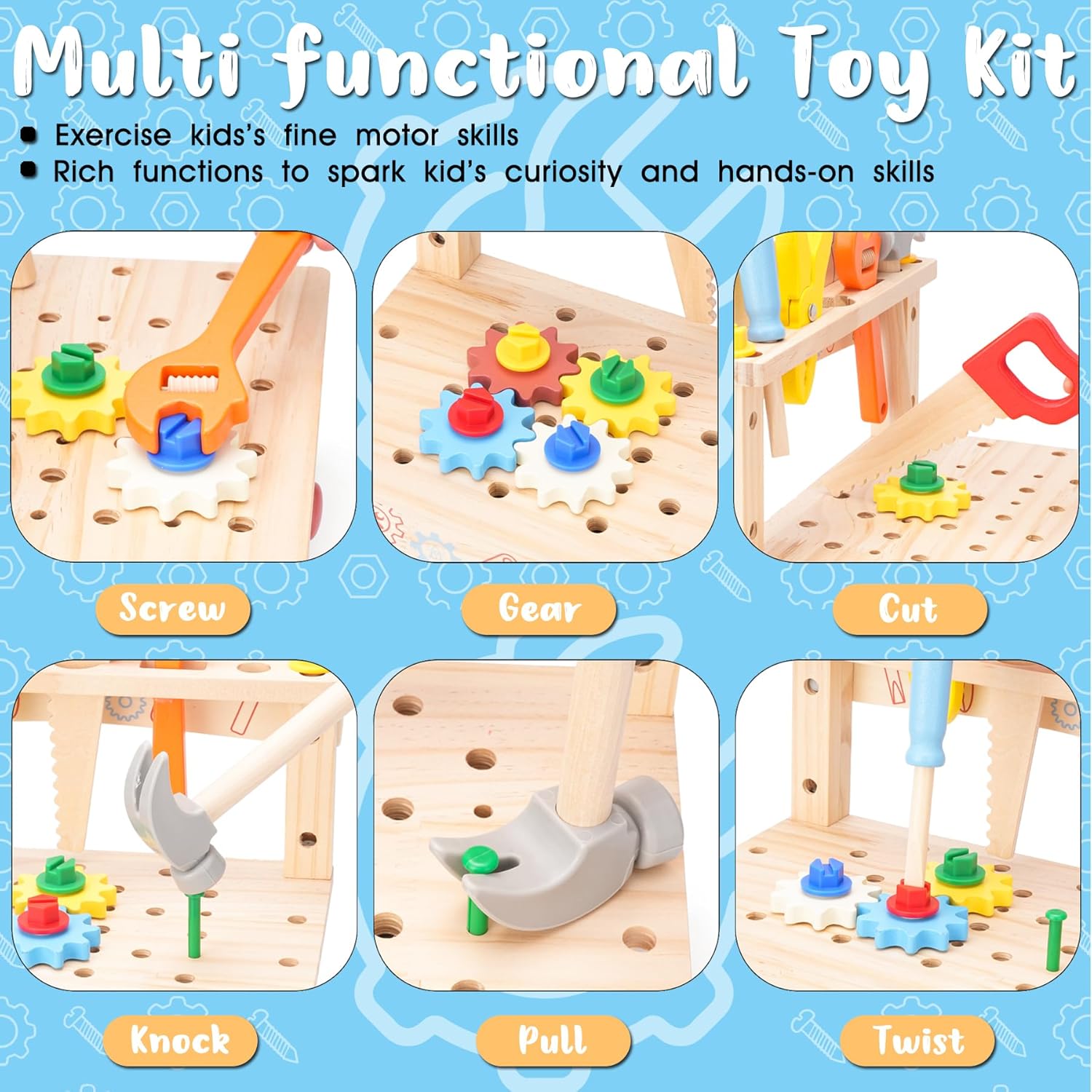 Wooden Tool Bench for Kids,Mon - Gardening Tools Girls ulasan dan harga
