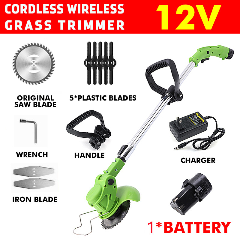 High Power Rechargeable Lithiu - Gardening Tools Grass Cutter ulasan dan harga