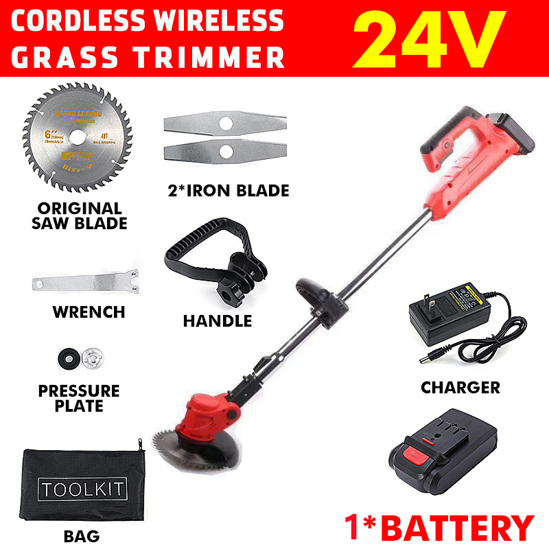 High Power Rechargeable Lithiu - Gardening Tools Grass Cutter ulasan dan harga