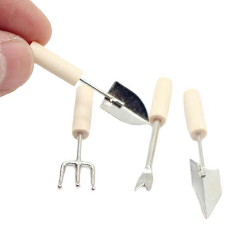 1:12 Dollhouse Miniature Garde - Gardening Tools Toys ulasan dan harga