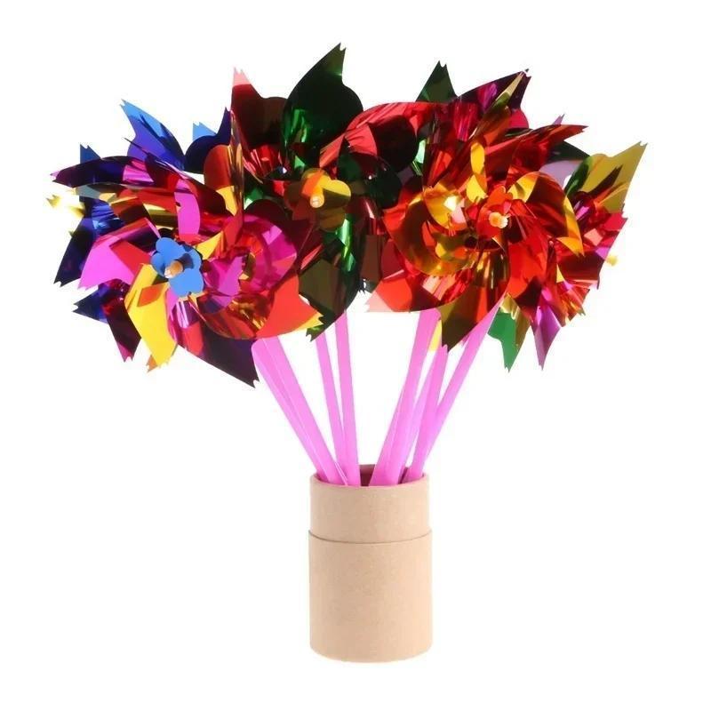 6Pcs Plastic Windmill Pinwheel - Gardening Tools Toys ulasan dan harga