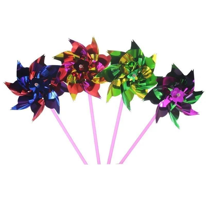 6Pcs Plastic Windmill Pinwheel - Gardening Tools Toys ulasan dan harga