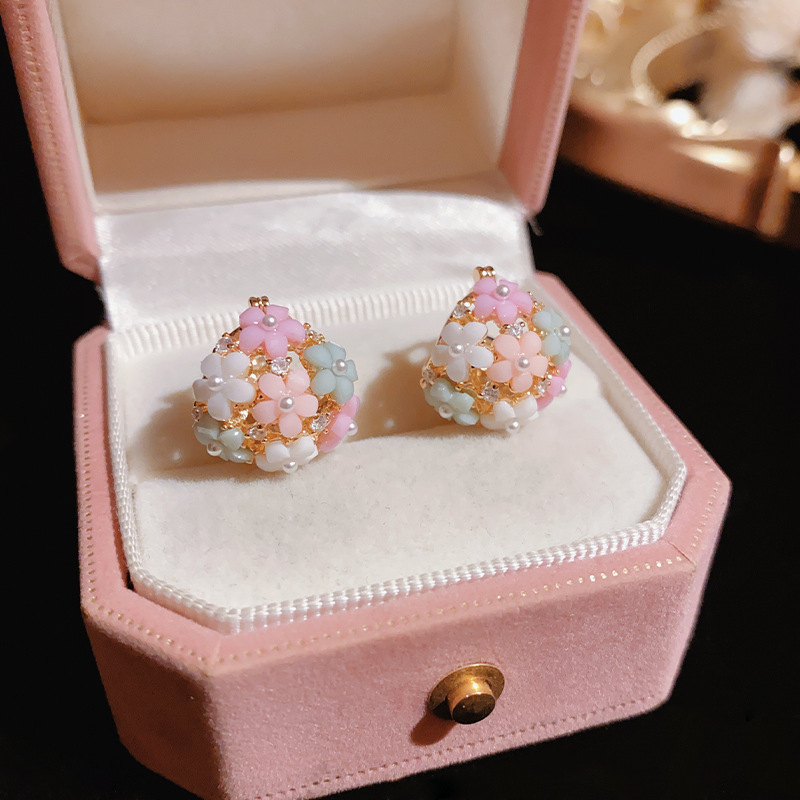 Fashionable Zircon Pearl Flowe - Gardening Tools Girls ulasan dan harga