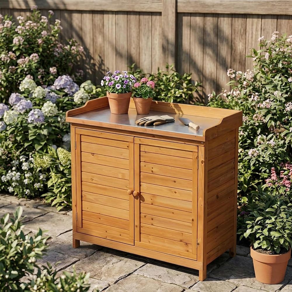 Outdoor Patio Wooden Storage C - Gardening Tools Toolstation ulasan dan harga