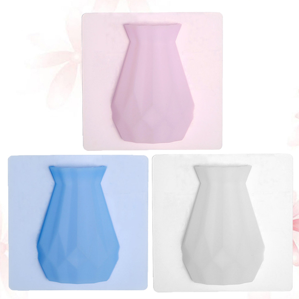 3Pcs Hanging Flower Vase Silic - Vertical Wall Planter ulasan dan harga