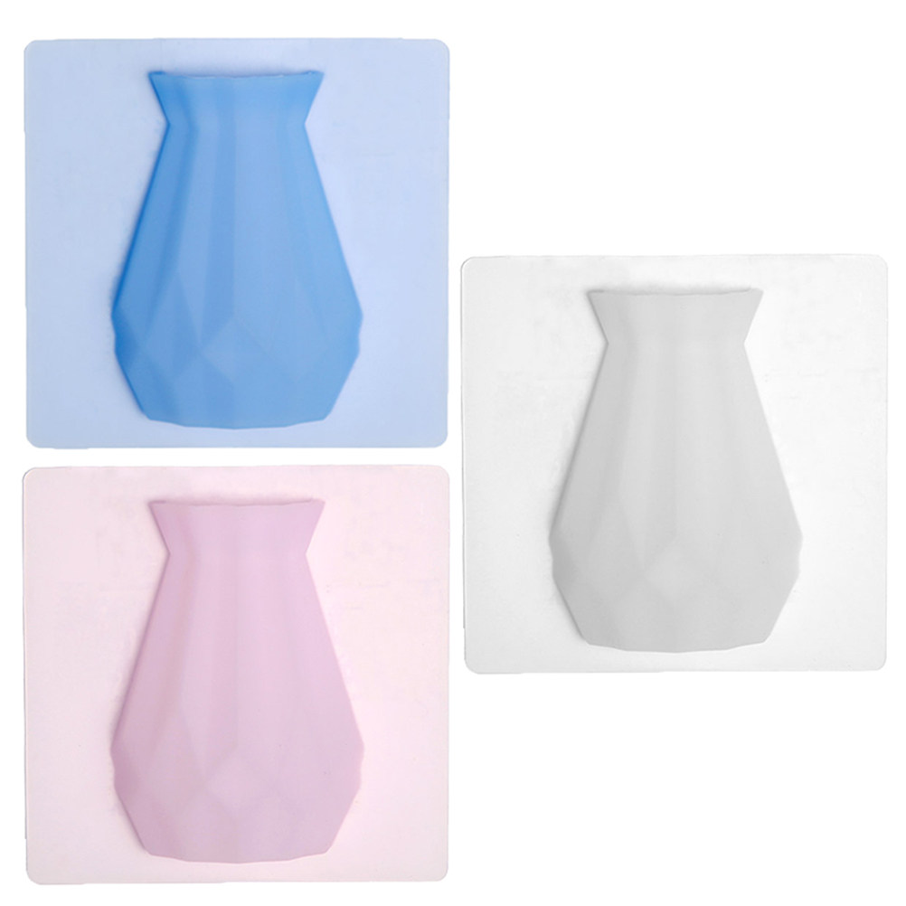 3Pcs Hanging Flower Vase Silic - Vertical Wall Planter ulasan dan harga