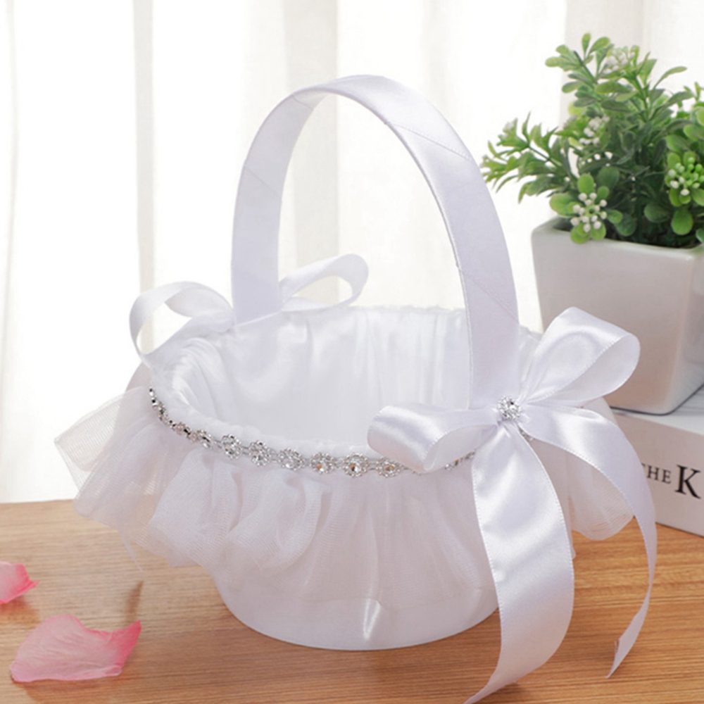Wedding Baskets White Flower G - Gardening Tools Girls ulasan dan harga