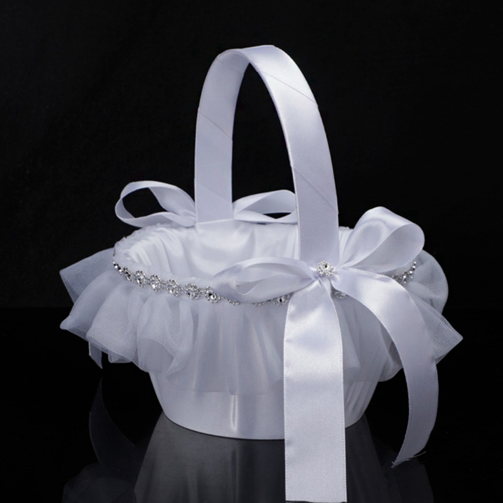 Wedding Baskets White Flower G - Gardening Tools Girls ulasan dan harga