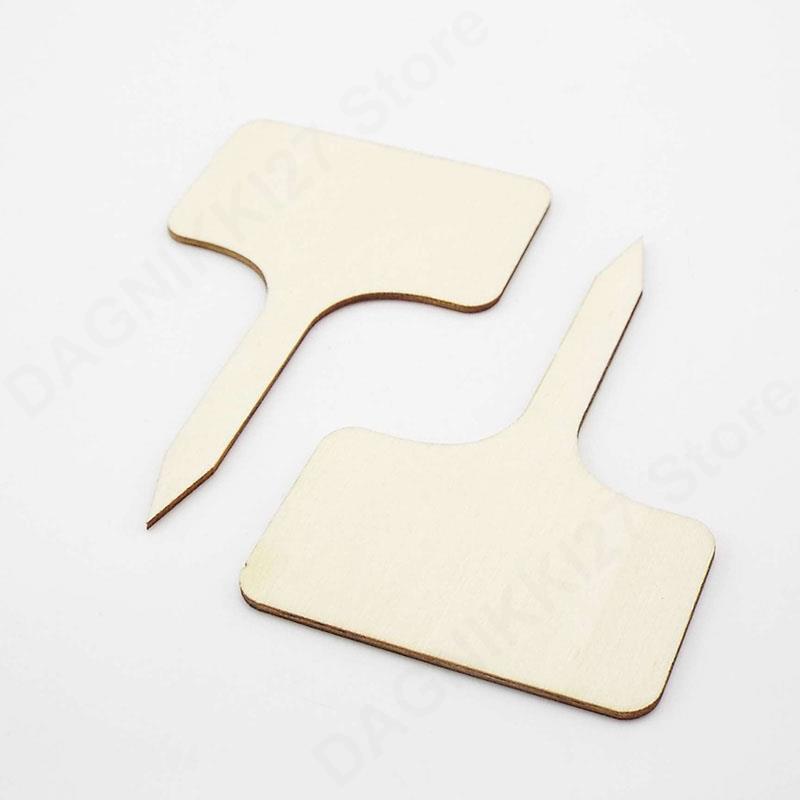 10x T-Type Wooden Plant Labels - Gardening Tools Types ulasan dan harga