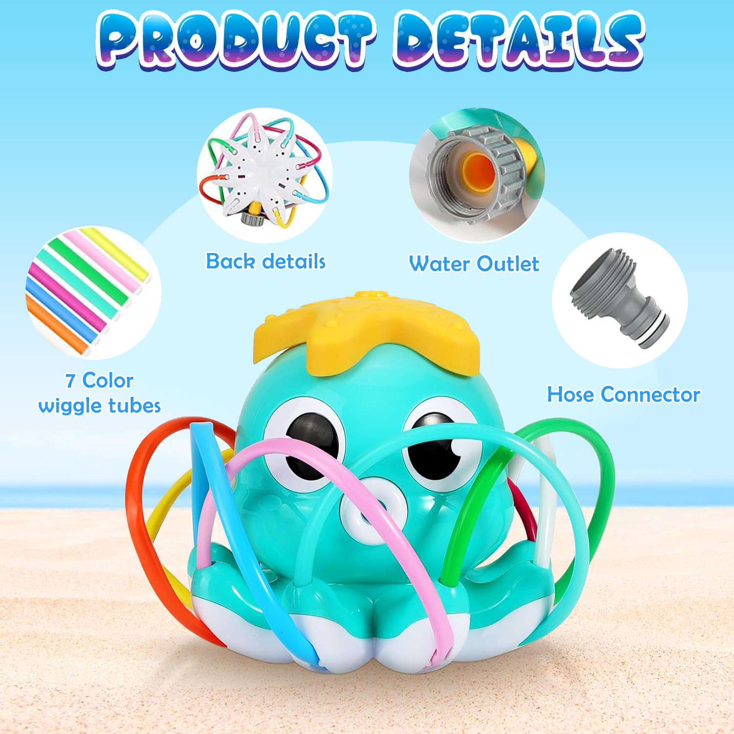 Octopus Sprinkler Water Spray  - Gardening Tools Toys ulasan dan harga