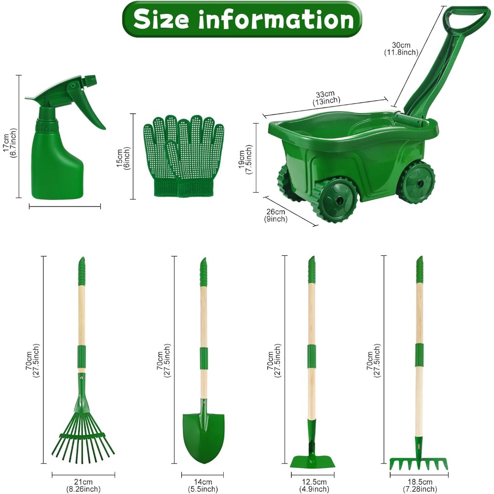 Kids Gardening Tools Set with  - Gardening Tools Girly ulasan dan harga