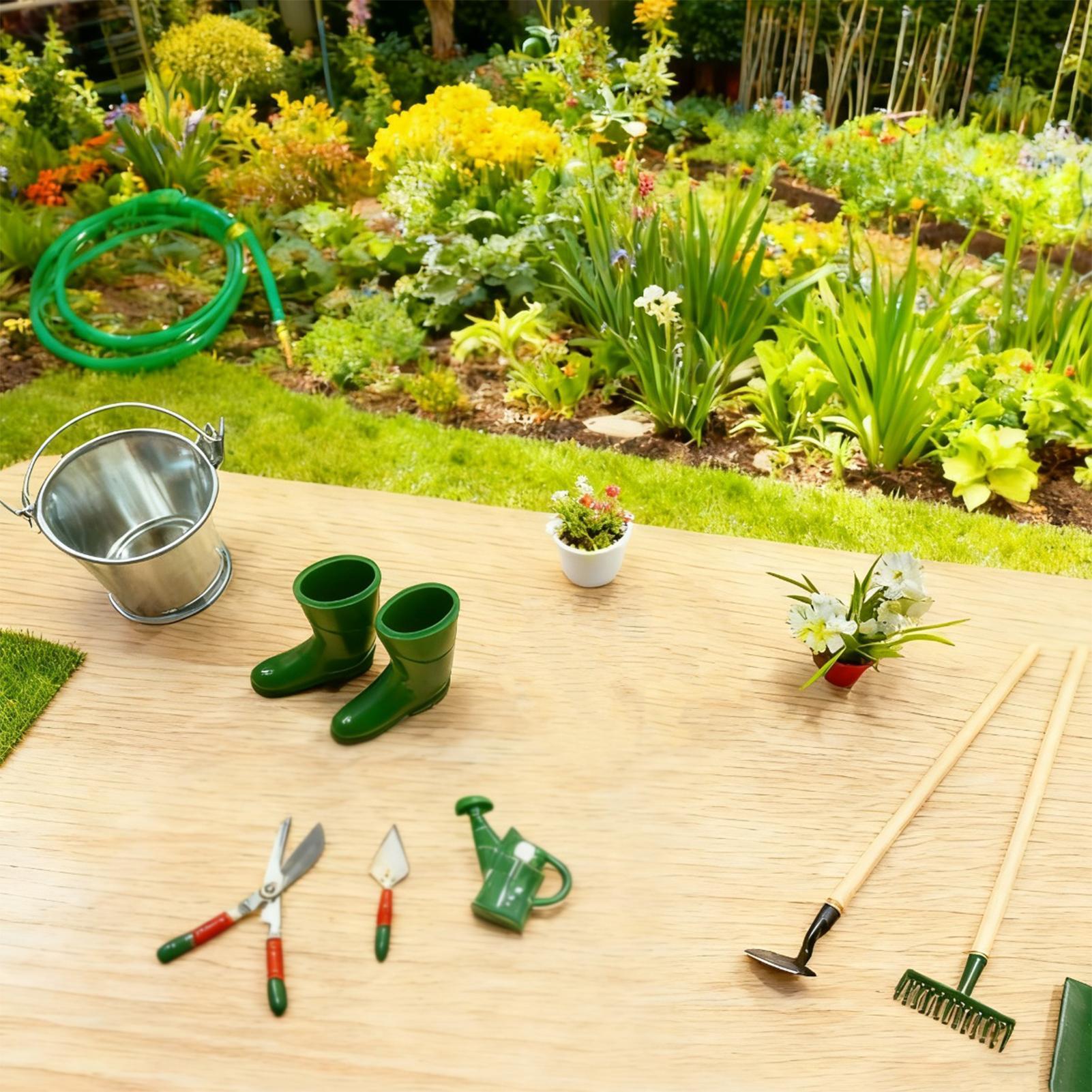 Miniature Gardening Decor Real - Gardening Tools Girly ulasan dan harga