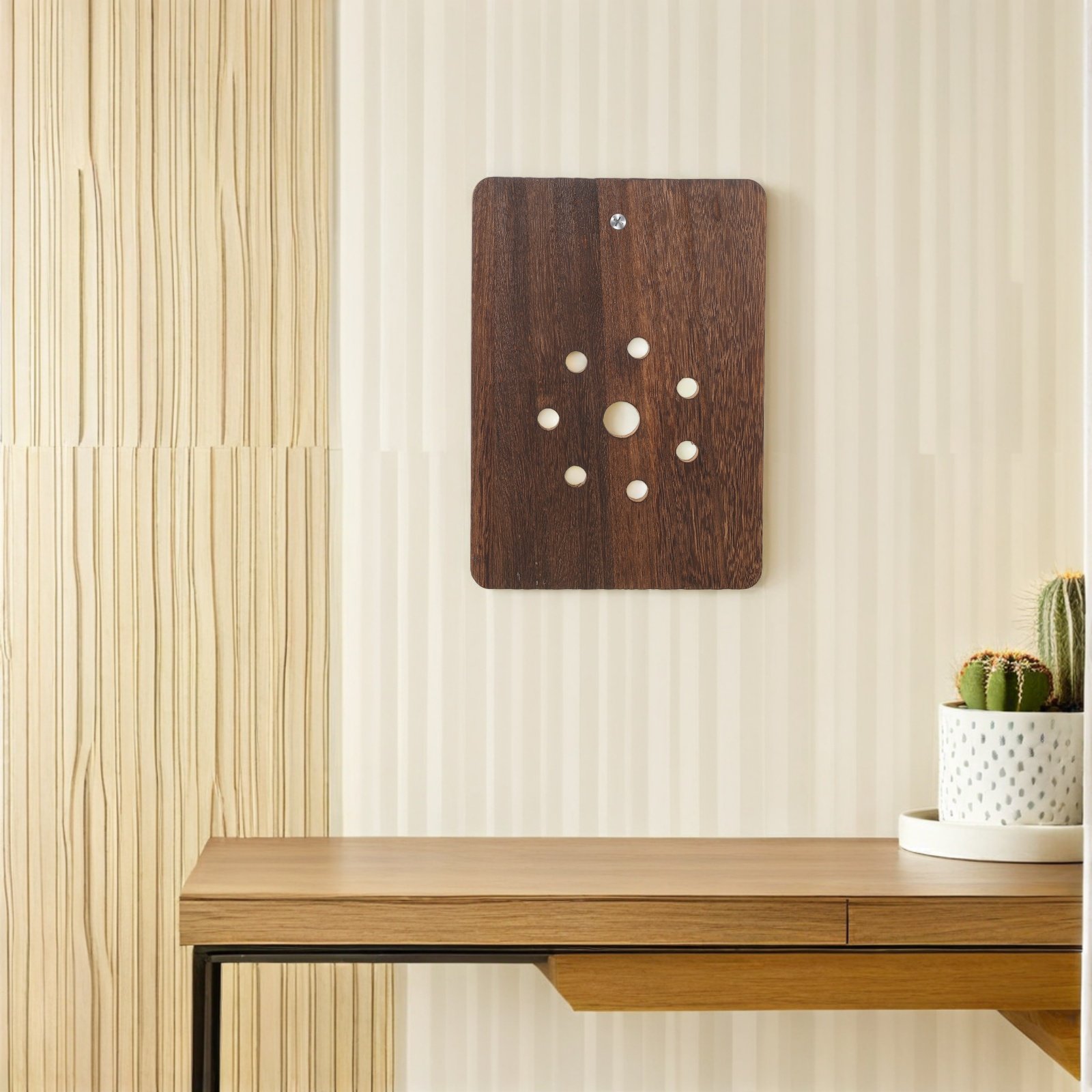 Solid Wood Staghorn Fern Mount - Vertical Wall Planter ulasan dan harga