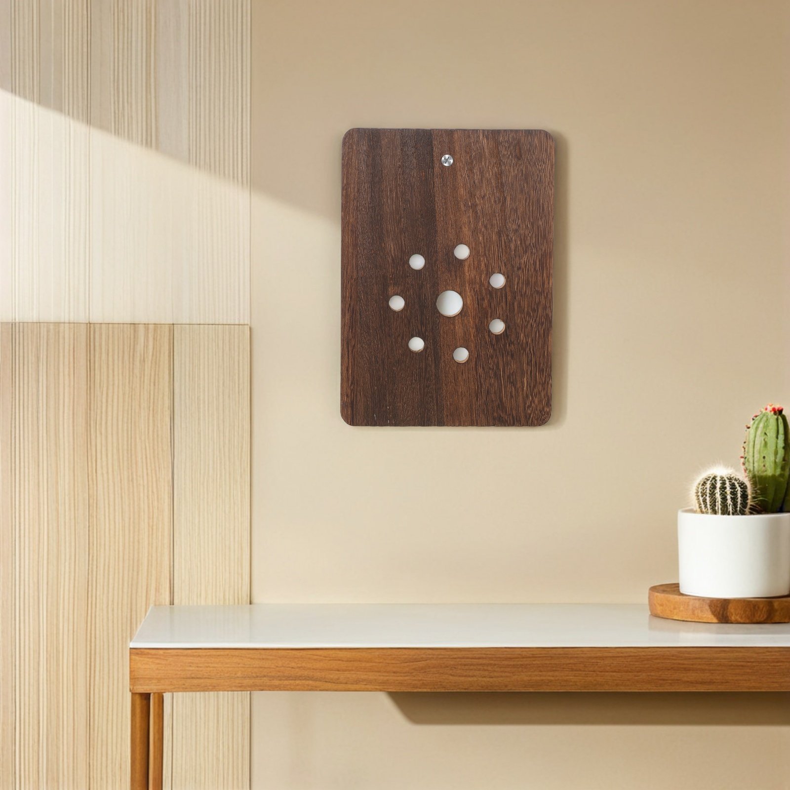 Solid Wood Staghorn Fern Mount - Vertical Wall Planter ulasan dan harga